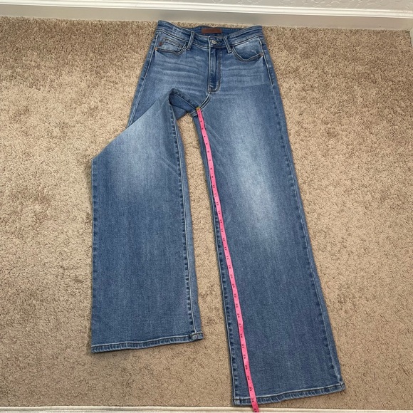 Judy Blue High Waist Wide Leg Jeans Women’s Stretch Denim Jean Pants Size 3/26 - Picture 14 of 15